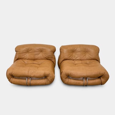 Cassina Soriana Chairs by Afra & Tobia Scarpa, Set of 2