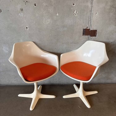 Pair of Burke Arm Chairs, 1960s #1