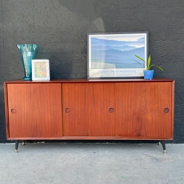 Teak Mid Century Credenza