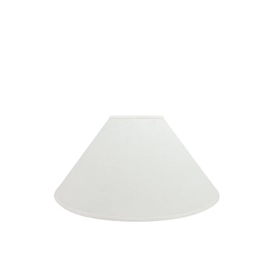 Linen Empire Lampshade in White, Medium