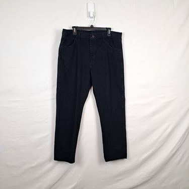 Vintage 90s Black High Rise Jeans, Size 38 Waist 