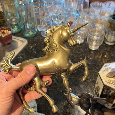 Brass unicorn large