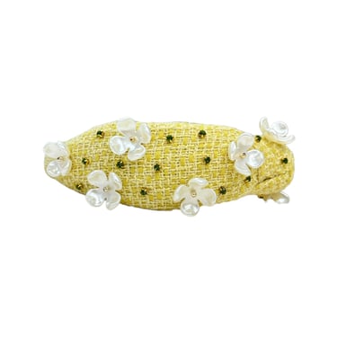 Sample Sale Yellow Tweed Knotted Headband
