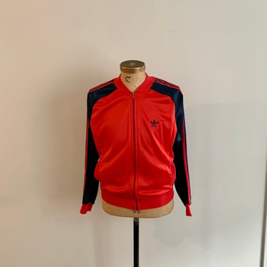 Vintage Adidas 1980s navy/red ATP track jacket-size M 