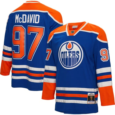 Connor McDavid Edmonton Oilers Mitchell &amp; Ness 2015/16  Blue Line Player Jersey - Blue