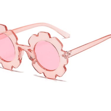 Jelly Pink Flower Sunglasses