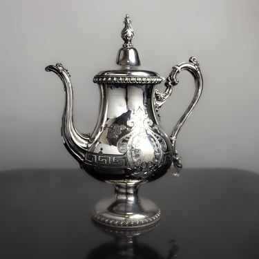 Antique Meriden Britannia Silver Plate Teapot | Aesthetic Movement | 19th Century Teapot 