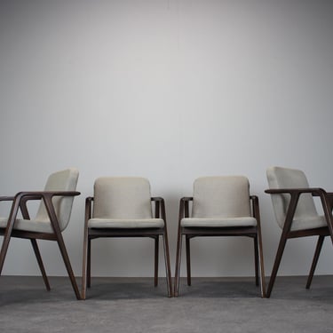 Set of 4 Lolita Dining Chair with Arms by Porada, 21st Century, Italy 