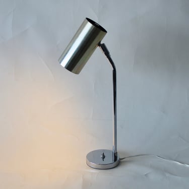 Koch & Lowy Minimalist Modern Chrome Style Adjustable Desk Lamp 