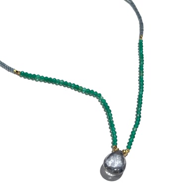 Debbie Fisher | Mystic Topaz, Green Onyx Necklace