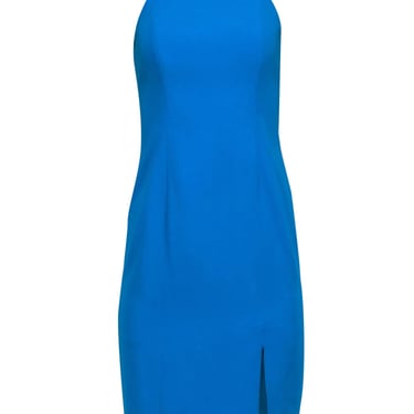 Lucian Matis - Teal Blue Sleeveless Front Slit Dress Sz 4