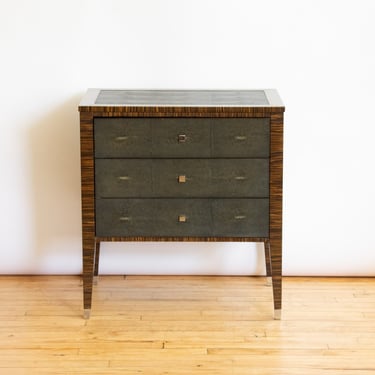 Faux Shagreen Chest