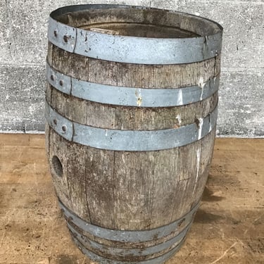 Oak Barrel Planter (Seattle)