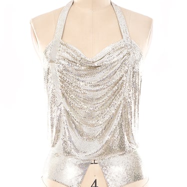 Whiting and Davis Chainmail Halter Top