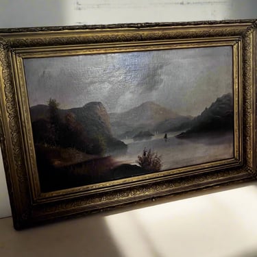 Early 1920's Lanscape Oil on Canvas  BG273-32