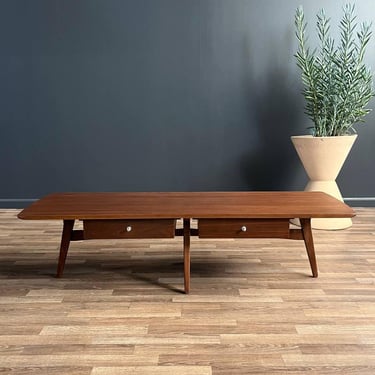 Mid-Century Modern Sculpted Walnut Coffee Table, c.1960’s 