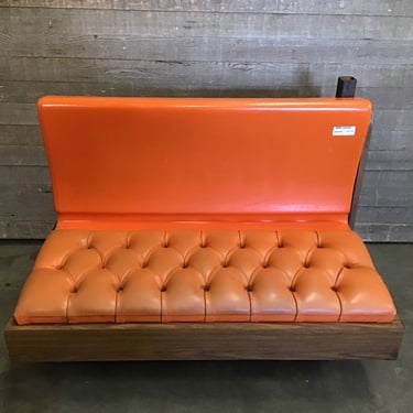 Orange Retro Diner Bench (Tacoma)