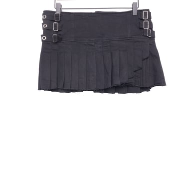 Y2K Pleated Sequin Mini Skirt (M)