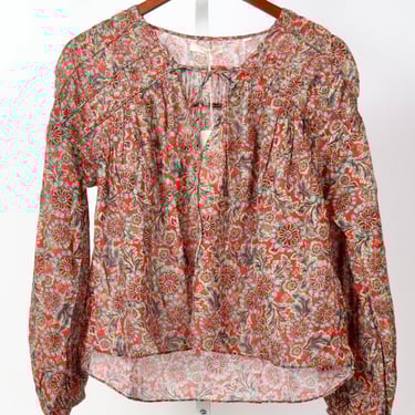 Renelle Top - L'Orange Soleil Fleurit (By Phone Order Only)