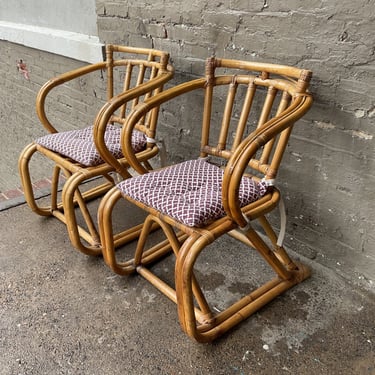 Pair of Rattan Chairs, Some Loss