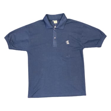 (M) Navy Calvin Klein Polo T-Shirt 041322 JF