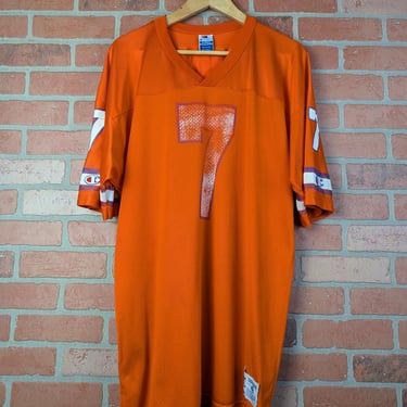 Vintage 90s Champion NFL Denver Broncos ORIGINAL John Elway 7 Football Jersey - 48 Extra Large 