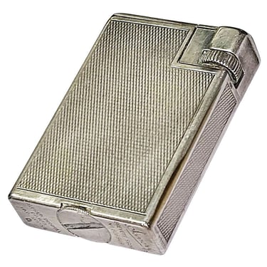 Art Deco "Savory" Sterling Silver Arm Lighter by Alfred Dunhill Paris 