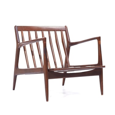 Kofod Larsen for Selig Mid Century Danish Walnut Lounge Chair - mcm 