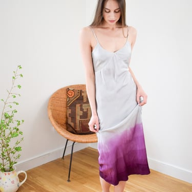 Vintage 1930s Overdyed Silk Slip Dress | XXS/XS 