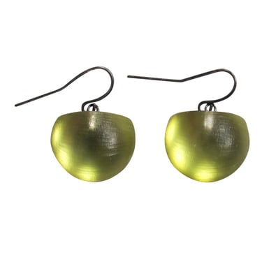 Alexis Bittar - Green Lucite Half Sphere Dangle Earrings