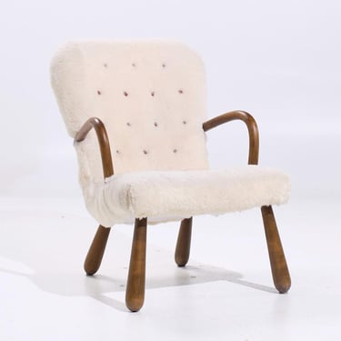 Draft: Lounge Chair - PairArnold Madsen for Madsen & Schübel Mid Century Danish Clam Chair 