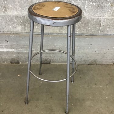 Well-Loved Steel School Stool (Seattle)