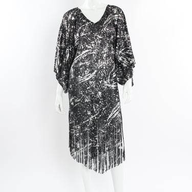 Metallic Paint Drip Dress