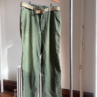 50’s vintage green army chinos 