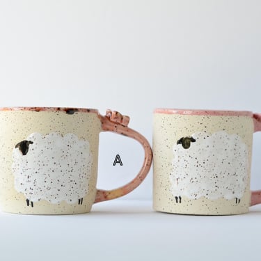 Sheep Mugs with Large Sheep 