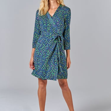 Rachel Wrap Dress | Jungle Dot