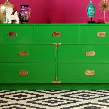 Lacquered Campaign Dresser Newly Made 