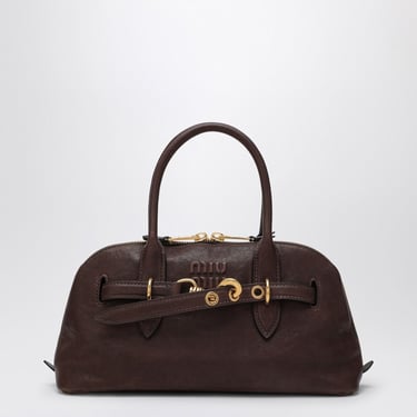 Miu Miu Brown Nappa Leather Aventure Satchel Women