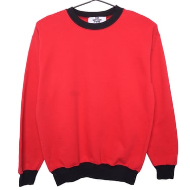 Red Colorblock Sweatshirt