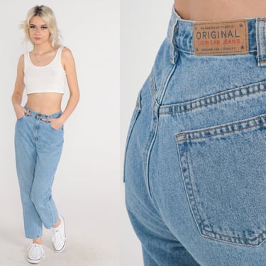 Vintage Tapered Jeans Liz Claiborne Mom Jeans Blue Classic Fit Jeans 90s Denim Pants Blue 1990s Jeans Extra Small xs Petite 