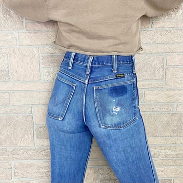70's Wrangler Western Bell Bottom Jeans / Size 25 26 