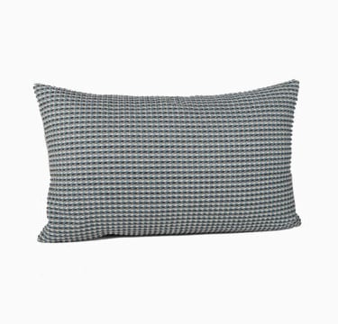 lumbar pillow in graphic wool