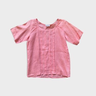 1980s Yves Saint Laurent Linen Shirt - Rose 