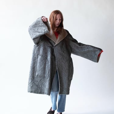 Sage Trapunto Coat 