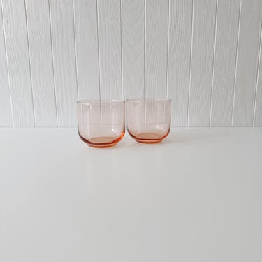 Vintage Pink Rocks Glasses | Set of 2 