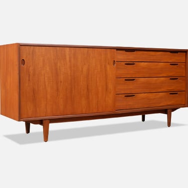 Ib Kofod-Larsen "Jutland" Teak Credenza for Brande M\u00f8belfabrik