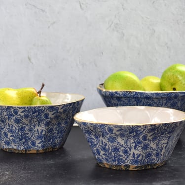 Ceramic nesting bowls, Pottery salad bowl, Fruit bowl, Housewarming gift 