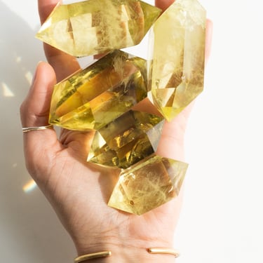 Faceted Citrine Crystals
