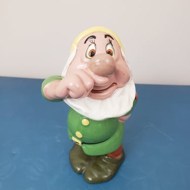 Vintage 1940's Walt Disney Figurine/ 40s Shaw Snow White Dwarf Sneezy 