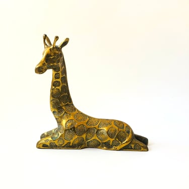 Large Brass Giraffe 